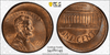 Side-by-side view of 2000 Lincoln Memorial cent error coin with PCGS TrueView logo
