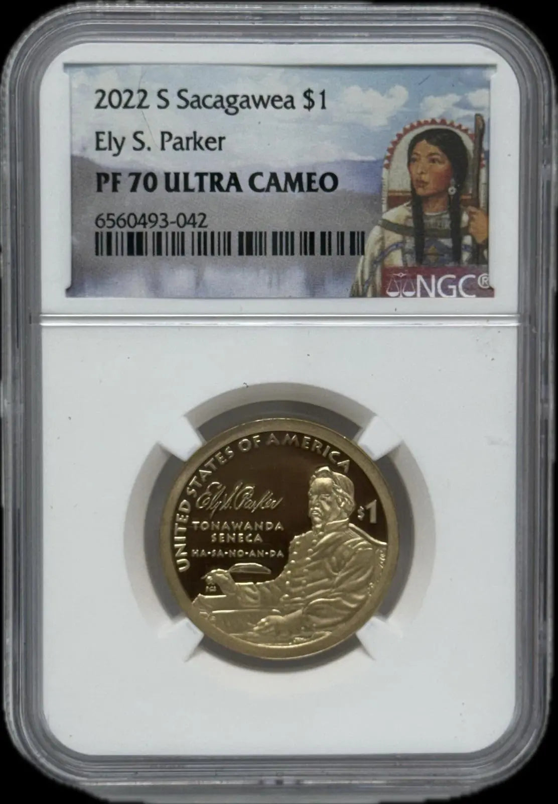 Sacagawea $1 2022-S Ely S. Parker ULTRA CAMEO PF702022-S Sacagawea $1 Ely S. Parker ULTRA CAMEO PF70 – Perfect First Day Issue Coin Hub