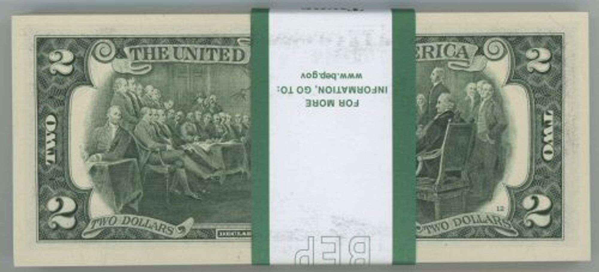 Superb Gem CU $200 Pack of 2017-A Series $2 Bills in Sequence (L)