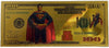 Superman $100 Novelty Gold Foil Note – 24K Gold Plated Collectible Bill Heritage Pastime