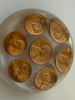 Vintage Lucite Acrylic Paperweight with Embedded Lincoln Memorial Pennies (1957–1967 Era) Heritage Pastime
