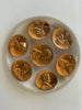 Vintage Lucite Acrylic Paperweight with Embedded Lincoln Memorial Pennies (1957–1967 Era) Heritage Pastime