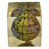 Vintage Lucite globe paperweight cube Heritage Pastime