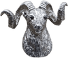 Vintage Navajo Sterling Silver Bighorn Sheep Bolo Tie Slide with Ruby Eyes – 56.6 Grams Heritage Pastime
