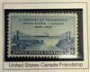 Vintage U.S. – Canada Friendship Centennial Stamp – United States Postage Commemorative | Rare Historical Stamp Heritage Pastime