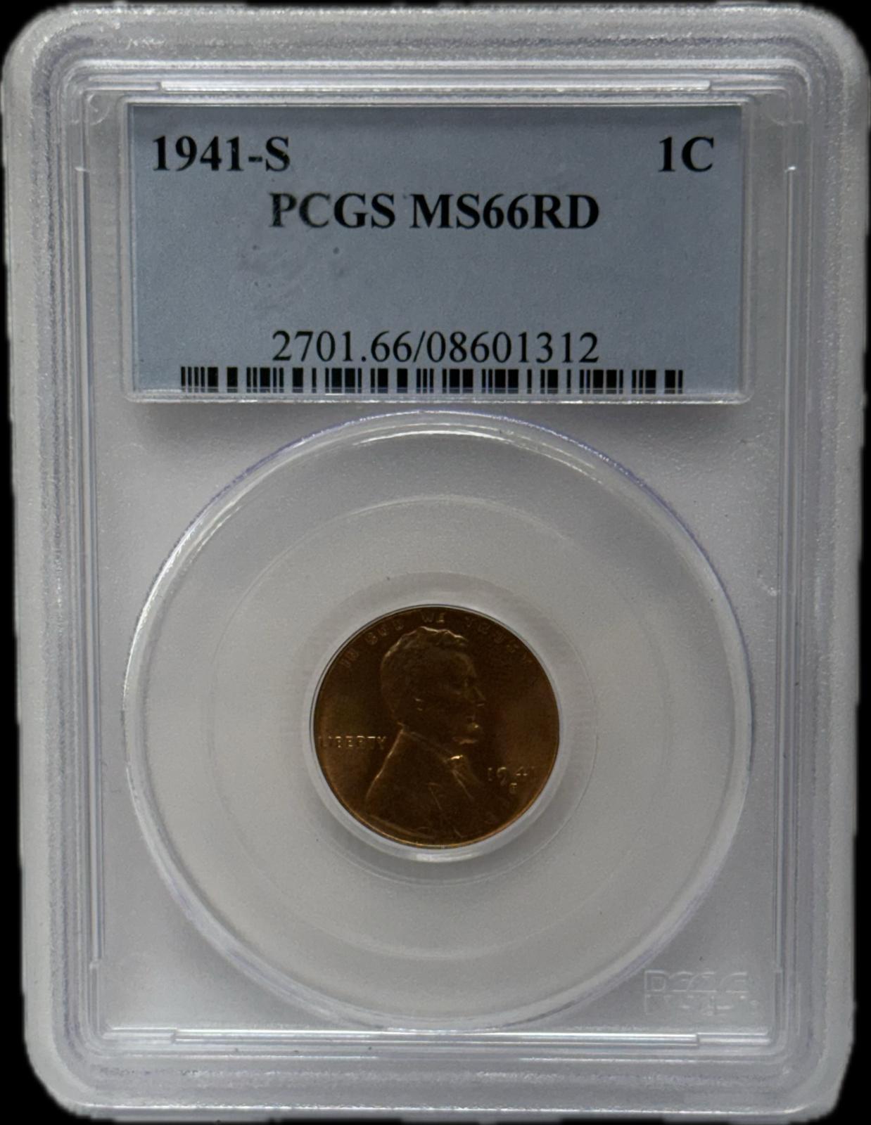 1941-S 1C MS66RD