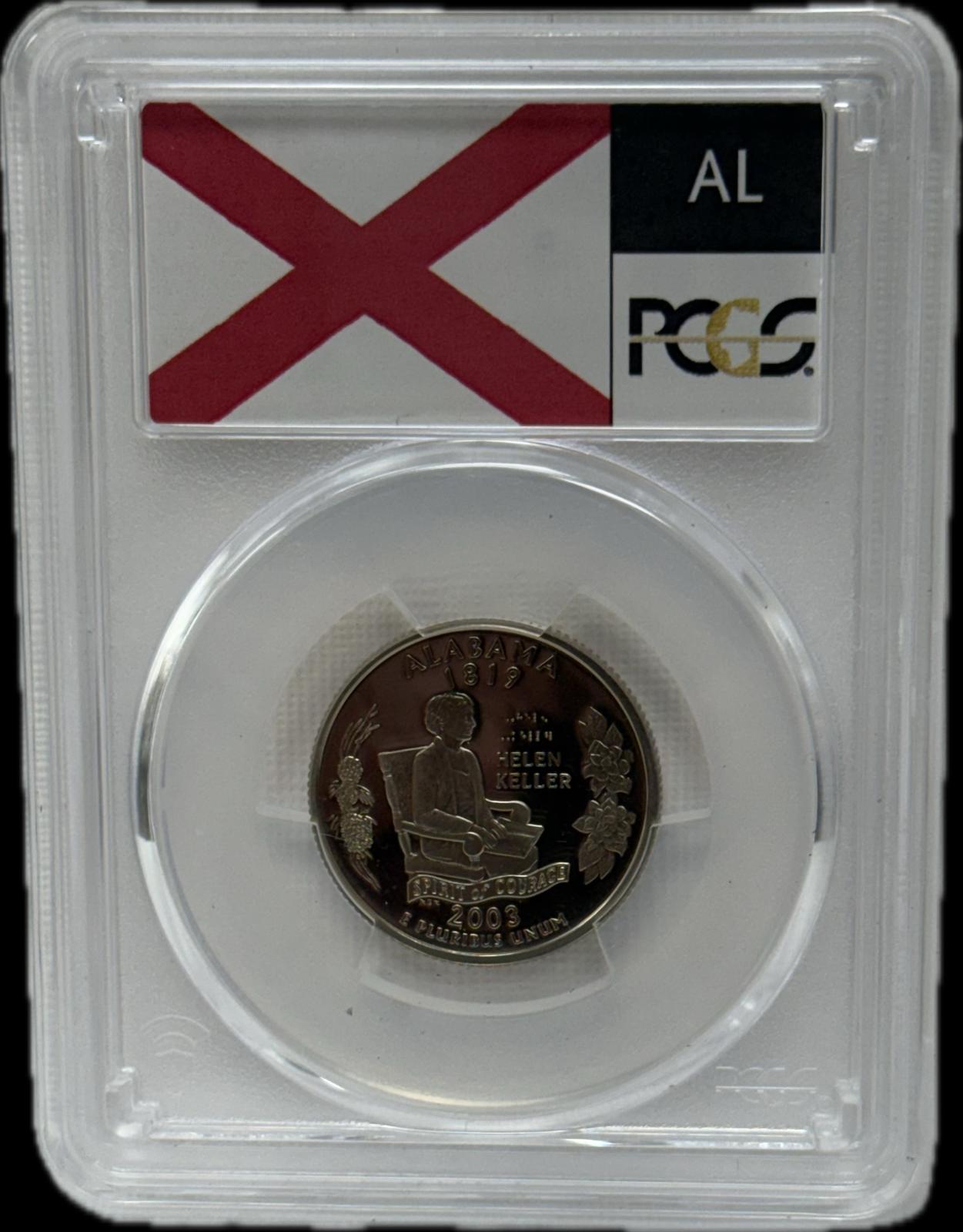 2003-S 25C PCGS PR69 DCAM Alabama