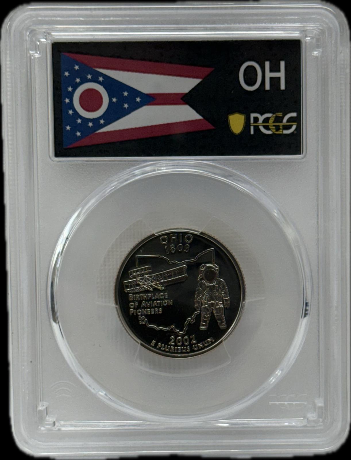 2002-S 25C PCGS PR69 DCAM Ohio